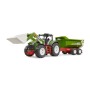 Bruder Tractor Roadmax cu incarcator frontal si remorca basculabila